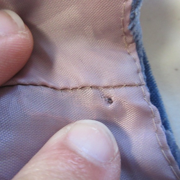 Tailor B. Moss Maxi Dress M Blue Floral Rayon VTG Slit Burnout Velour y2k 256 - Picture 16 of 16